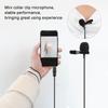 Mini Collar Clip Microphone Karaoke Live Broadcast Mic with Battery for Mobile Phone PC(MicrophoneAdapter for IOS )