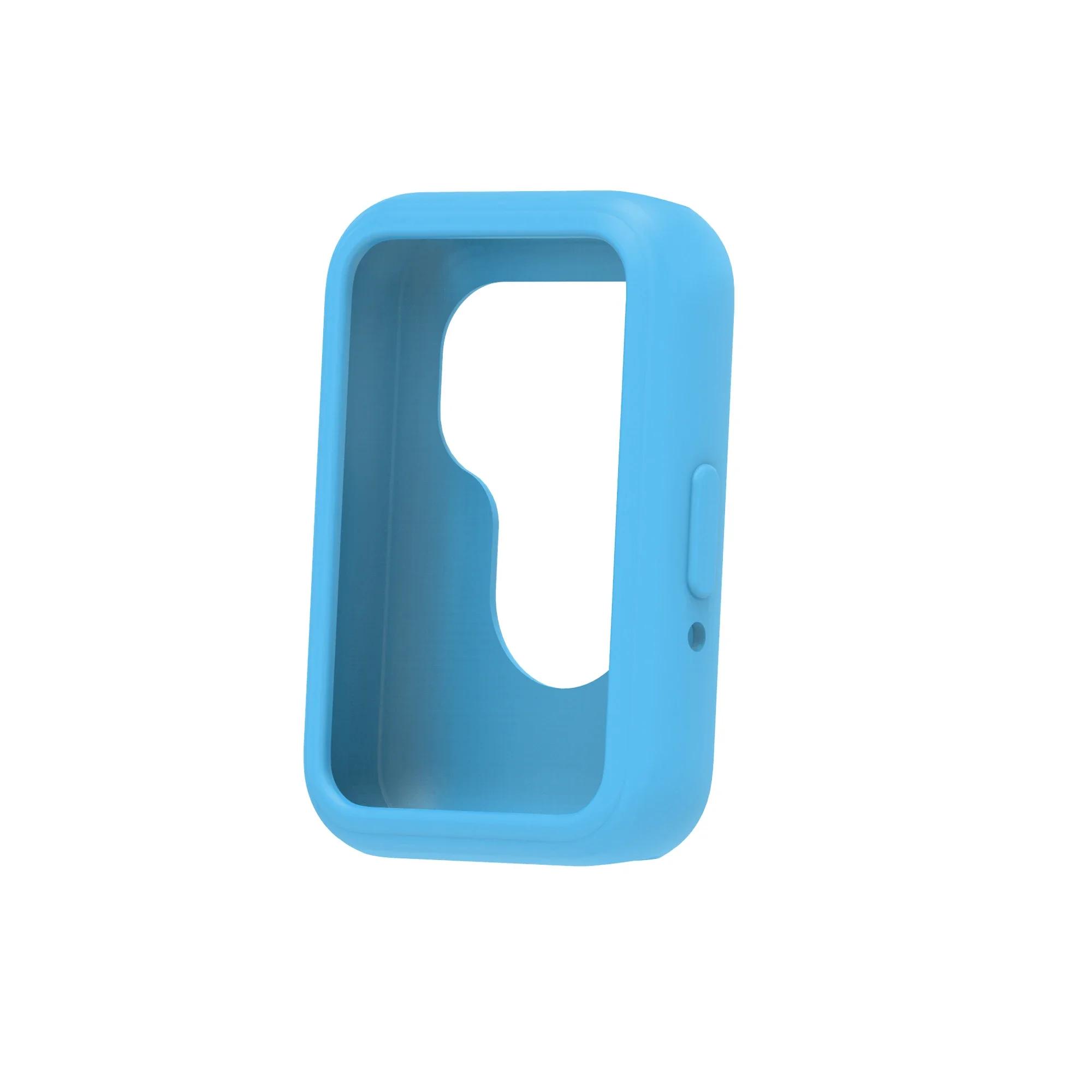 

Soft Silicone Case for Samsung Galaxy Fit 3 Watch Candy Color Full Coverage Protective Cover for Galaxy Watch Fit 3 Accessories For Galaxy Fit 3 світло-синій колір