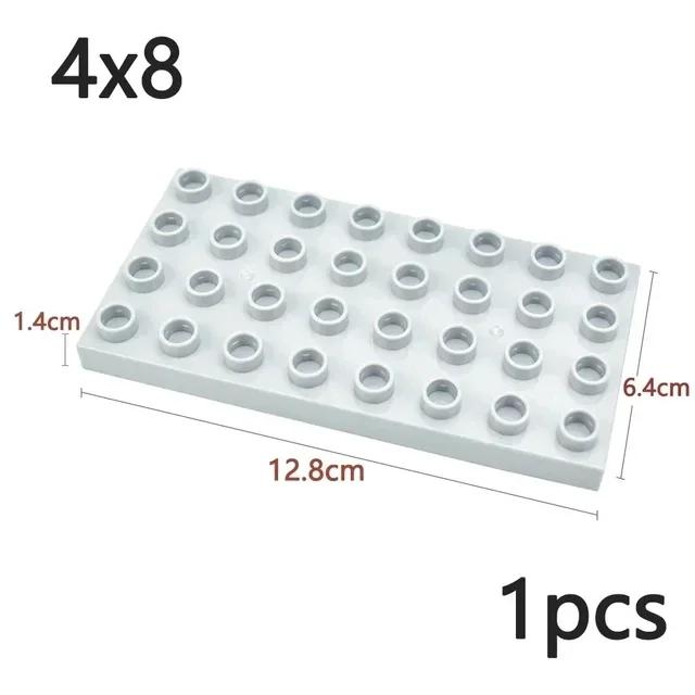 Duploes Velká velikost Základní deska Více velikostí 16x16 8x8 4x4 Cihly Montážní desky Velké částice Figurky Stavební bloky Dětské hračky