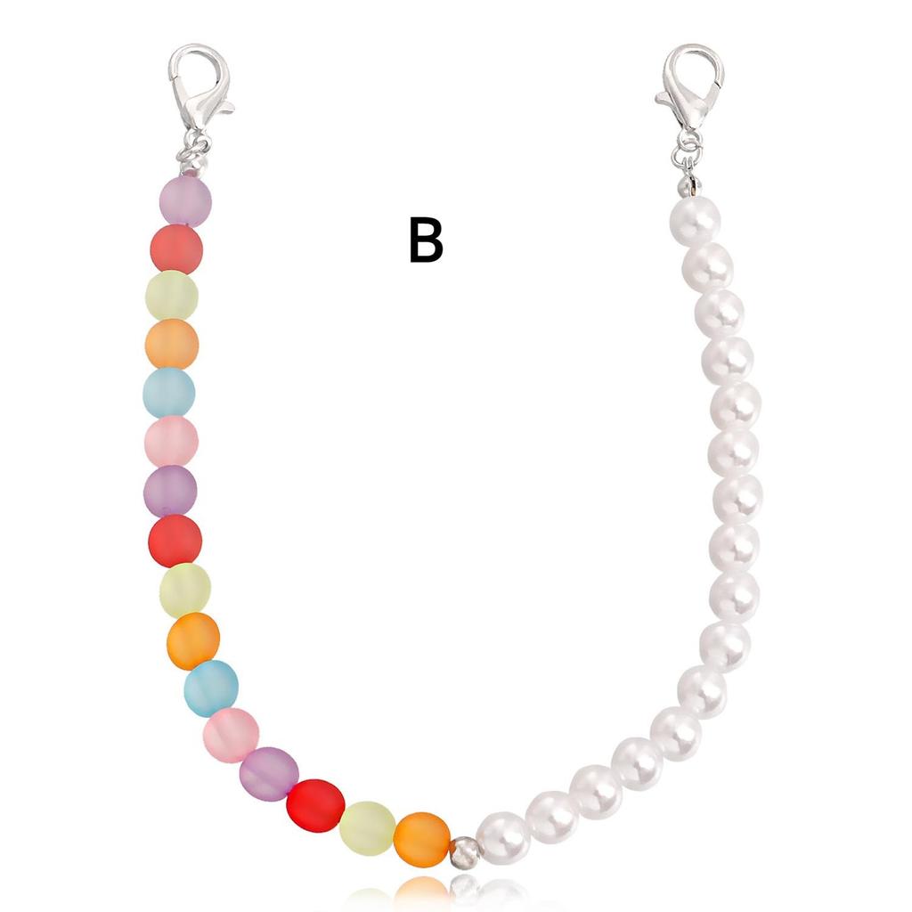 Cute Simulated Pearl Anklets for Women Bear Acrylic Bead Shoe Chain Foot Ankle Bracelet Summer Beach Accessories