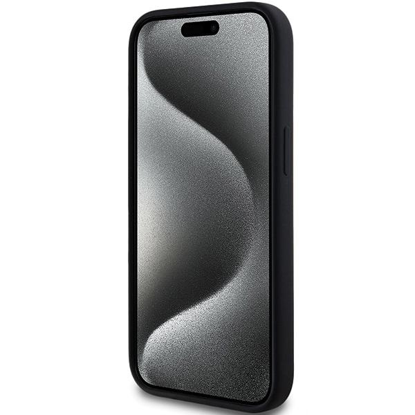 Karl Lagerfeld Klhmp15Sschpplk Iphone 15 / 14 / 13 6.1 Czarny/Black Hardcase Silicone Choupette Head Magsafe