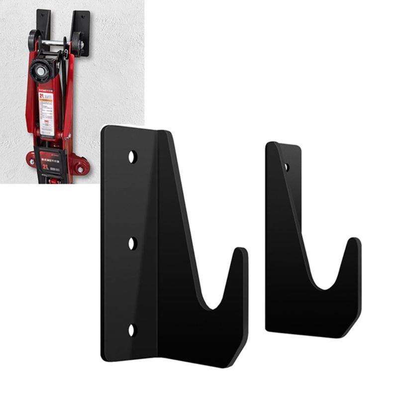 Pack of 2 Wall Mount Storage Rack for Floor Jacked Stands Garage Tool Hangers Holders With Standard Jacked Display