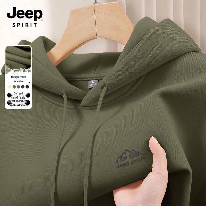 

JEEP SPIRIT Men s Loose Fit Hooded Sweatshirt 2XL
