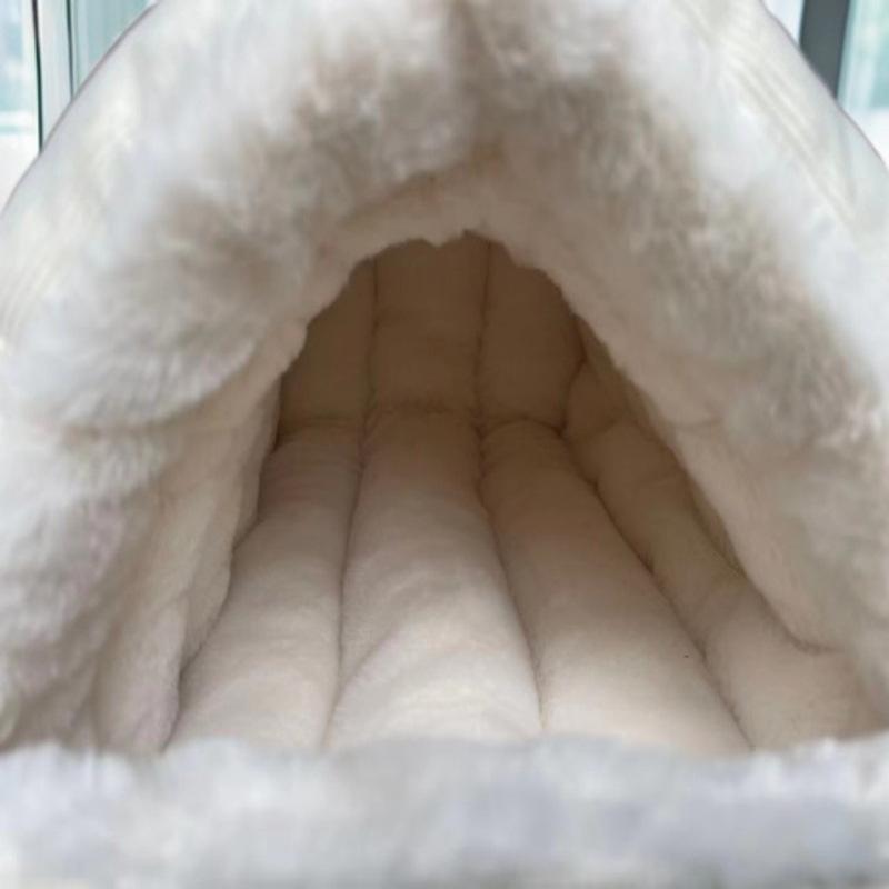Winter Warm Cat & Dog Bed: Semi-Enclosed, All-Season Pet Nest