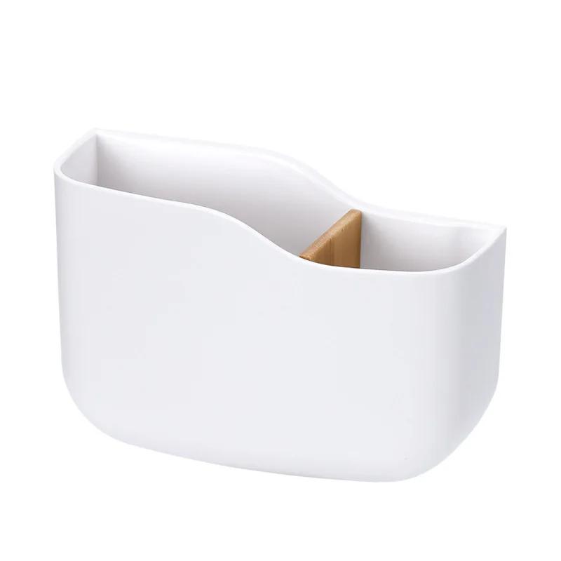 

Настенный органайзер, ящик для хранения, чехол для хранения кондиционера с дистанционным управлением, держатель для мобильного телефона, подставка-контейнер, 1 шт. белый