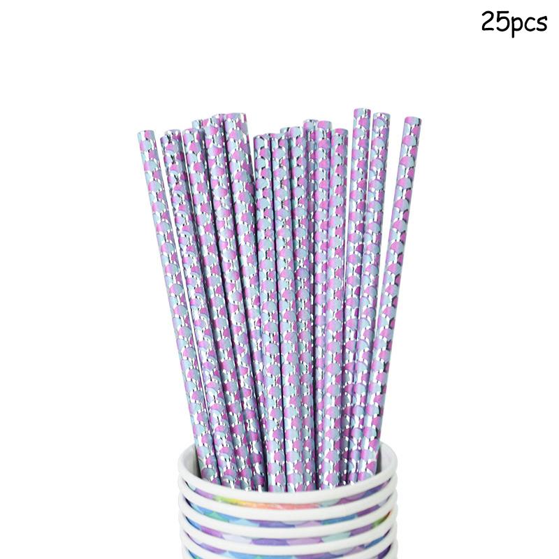 Little Mermaid Party Disposable Tableware Set Paper Plate Cup for Kids Girl Mermaid Theme Birthday Party Decoration Supplies