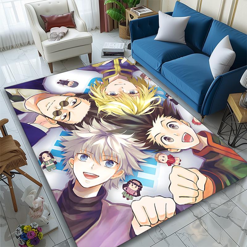 1pc Office Carpet, Anime Girl Sakura Chair Rug, Living Room Printed Area Rug, Home Chair Floor Mat