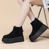 Casual short boots women's 2025 new Martin boots non-slip heightening thick-soled snow boots children's autumn and winter leather women's shoes