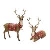 Reindeer Figurine Deer Statue Modern Ornaments Elk Sculpture Deer Figurine for Living Room Office Desktop Cabinet NightStand