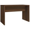 Makeup Table Set Brown Oak Effect 86.5 x 35 x 136 cm