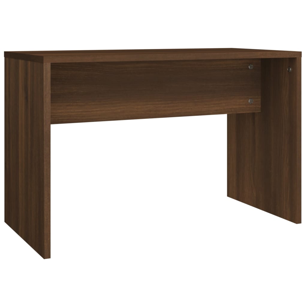 Makeup Table Set Brown Oak Effect 86.5 x 35 x 136 cm