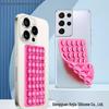 Available Silicone Phone Holder, 24-Piece Set with Square Suction Cups, Single-Sided Adhesive, 6.8g Each