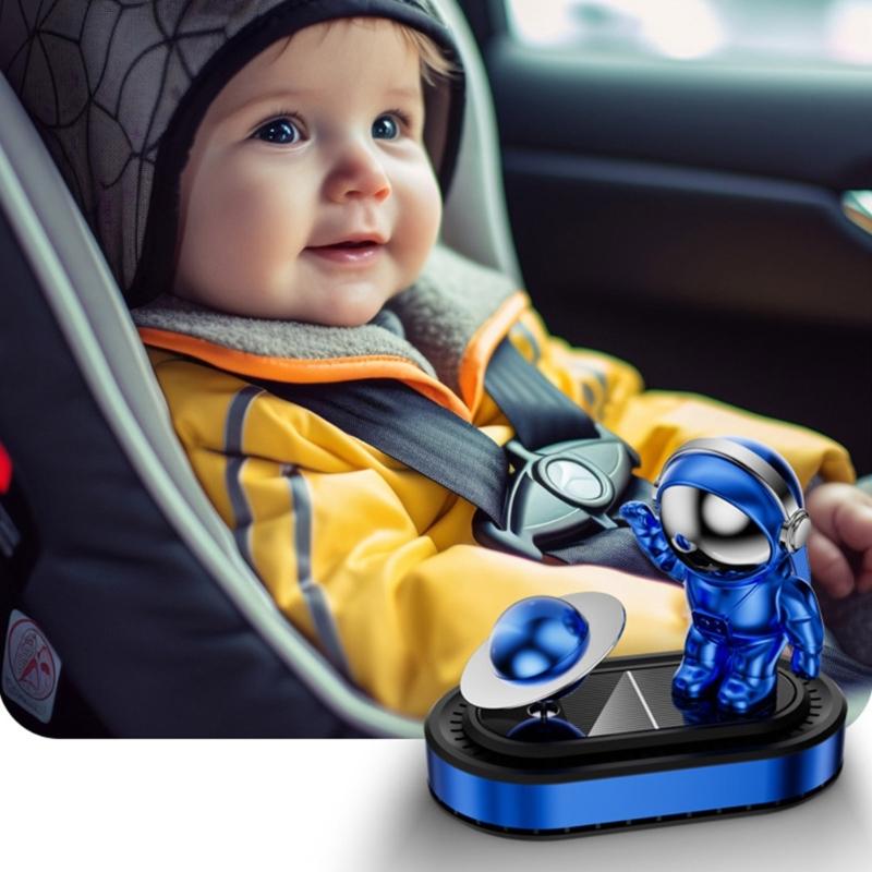 Solar Powered Astronaut Air Freshener Decoration Essential Oil Diffuser Car Ornament Fragrances Dispenser