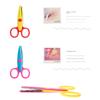 Candy Color Minimalistic Lace Scissors Wavy Pattern Kawaii Lace Scissors  Children Gifts