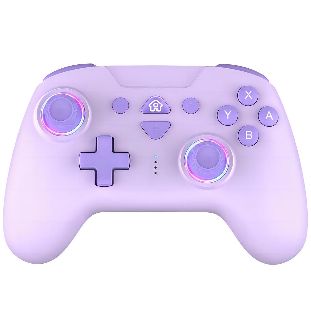 FONLAM Switch Compatible with Switch and and RGB Whole No Dead Macro Wireless App Controller, 2, OLED, Lite, iOS, PC, Android, Lighting, Stick, Zone,