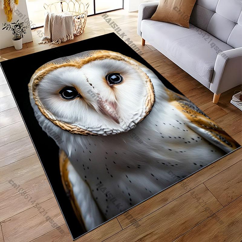Majestic Owl Close Up Carpet Yoga Living Room Room Decor Children's Crawling Mat Doormat Area Rug Games Mat