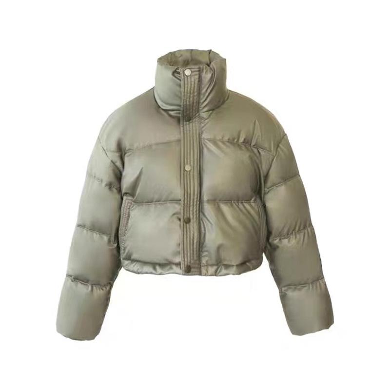 Women's Down Jacket, Small New Short Pinghu Stand-up Collar, Winter Fashion Shows Height, Anti-feng Shui Thickened Bread Jacket