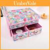 Cute Snoopy Totoro Printed Drawer Style Foldable Double Layer Flip Storage Box For Bedroom Storage And Closet Use