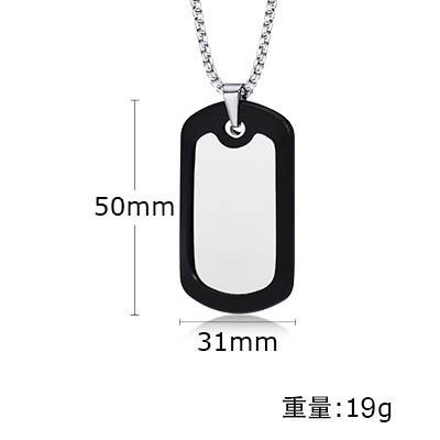 Personalisierte Hundemarken Halsketten für Männer Jungen, Geräuschlose Edelstahl Silikonrand Anhänger Halskette, Trendiger Soldaten Schmuck Geschenke