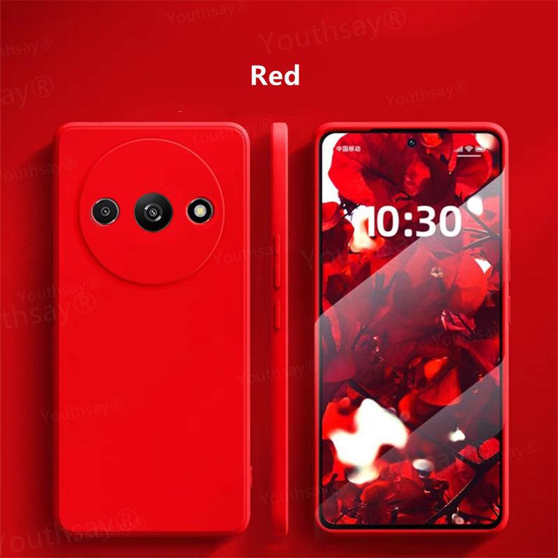 For Redmi A3 Liquid Silicone Case For Xiaomi Redmi A3 Cover Fundas Coque Soft TPU Protective Phone Back Bumper Redmi A3