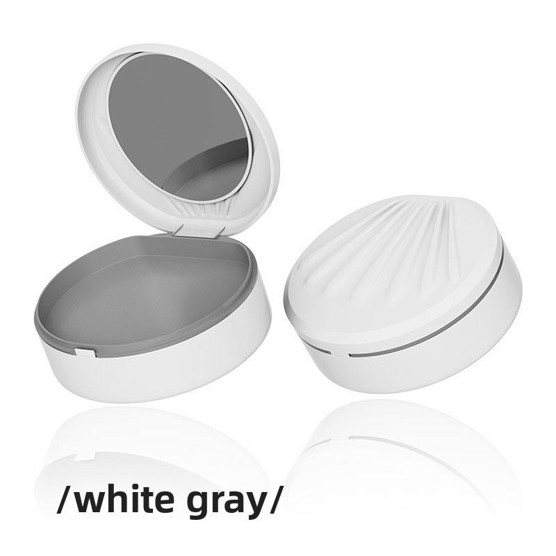 1pc Enture Storage Box Denture Invisible Braces Orthodontic Retainer Cleaning and Cleaning Boxes