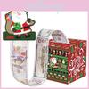 Christmas Theme Paper Money Box With Red Pattern For Holiday Party Prop Decor