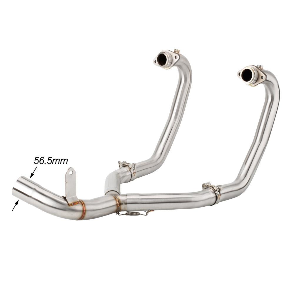 For MOTO GUZZI V85TT 2021 2022 2023 V85 TT Euro 5 V85 Escape Motorcycle Exhaust Header Link Pipe Slip-on
