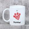 English Pointer - cup with a dog, cute cup with graphics, a gift with your photo from the Art-Dog brand