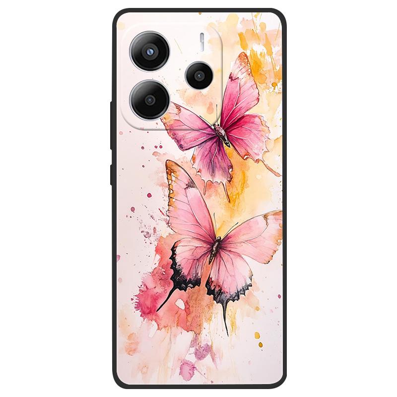 For Redmi Note 14 4G (Europe) Phone Case Marble Painting Pattern Soft Silicone Anti Drop Cover For Xiaomi Redmi Note14 4G Shell