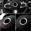 Horn Ring Cover Panel Steering Wheel Trim 18-22 For BMW 5 Series Titanium Silver