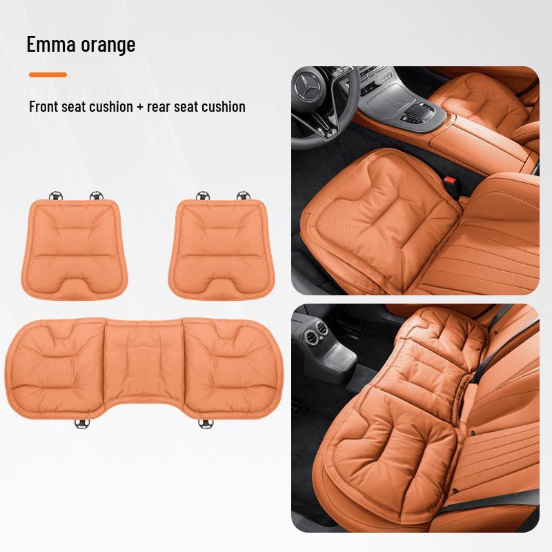 Mercedes-Benz & BMW Universell Nappaläder Bilbarnstolskudde – Perforerad, Bekväm, Halkfri, Förtjockad för Alla Årstider.