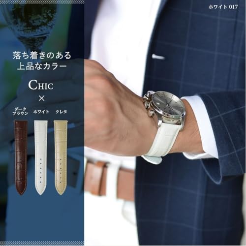 CASSIS AVALLON 20mm Ash Green Calfskin Embossed Watch Strap with Waterproof Backing, Replacement Tool Included, X1022238078020