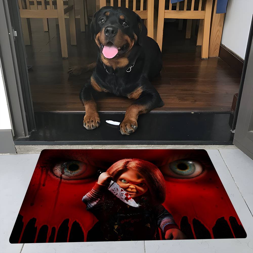 Classic Chucky Horror Movie Floor Mat INS Style Soft Bedroom Floor House Laundry Room Mat Anti-skid Household Carpets