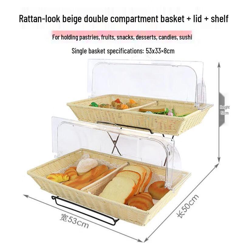 Xuan Kun Pai Double-Layer European Buffet Food Display Stand