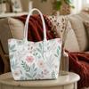 Floral Printed Shoulder Tote Bag Stylish Casual Daily Carry Handbag for Ladies