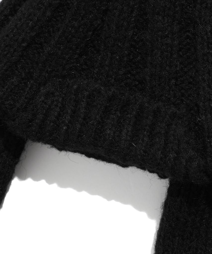 NICEGHOSTCLUB Big Earcap Beanie_Black(Ng2Efuab24A)