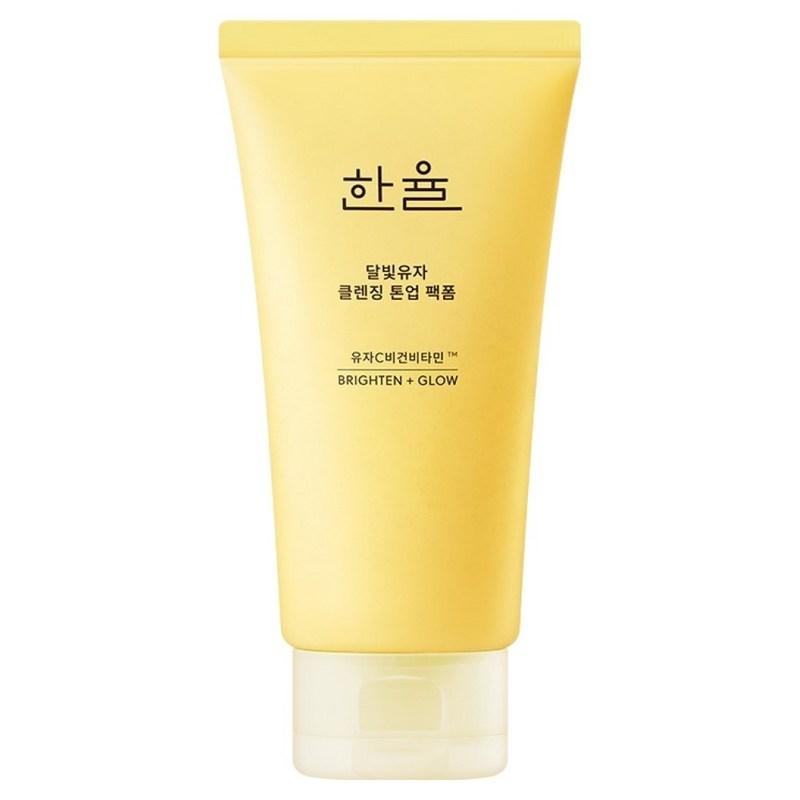 Hanyul Moonlight Yuja Cleansing Tone-Up Pack Foam, 120ml, 1 Pcs
