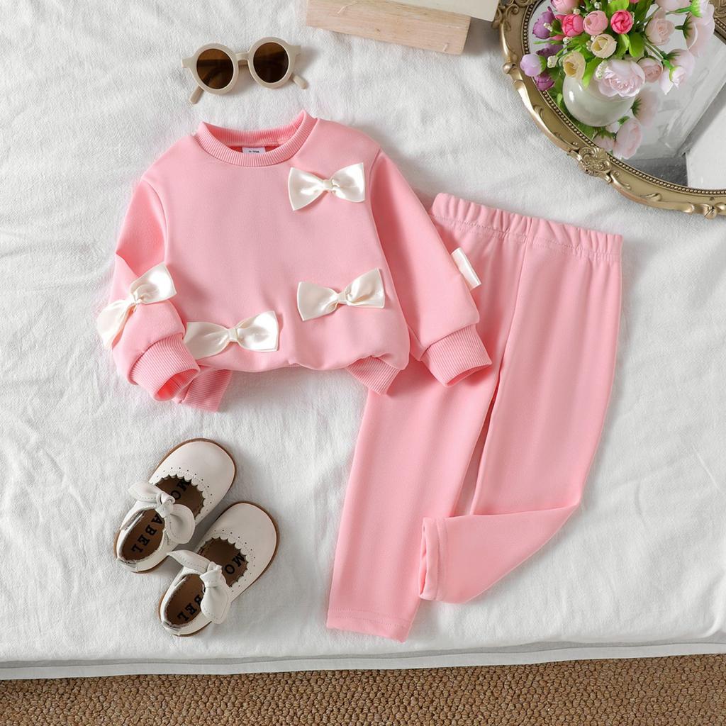 Dětská ležérní souprava s dlouhým rukávem, pohodlné každodenní oblečení