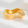 Bracelet Cyberpunk Metal Glossy Open Bracelet Fashion Geometric Water Drop Bracelet Women