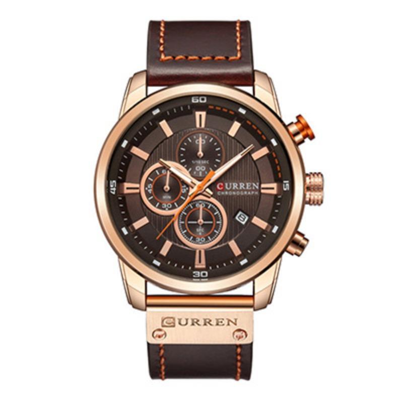 Curren Careen Belt Calendar Business Six-Pin Small Dial Waterproof Watch Men's Watch