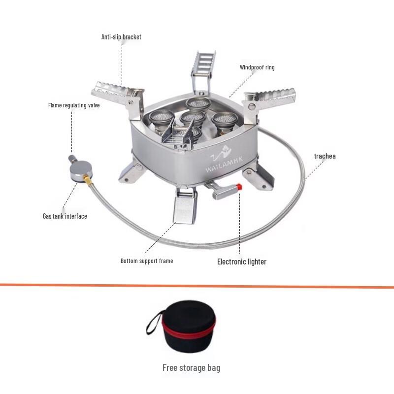 OEING Outdoor Portable Windproof Camping Gas Stove