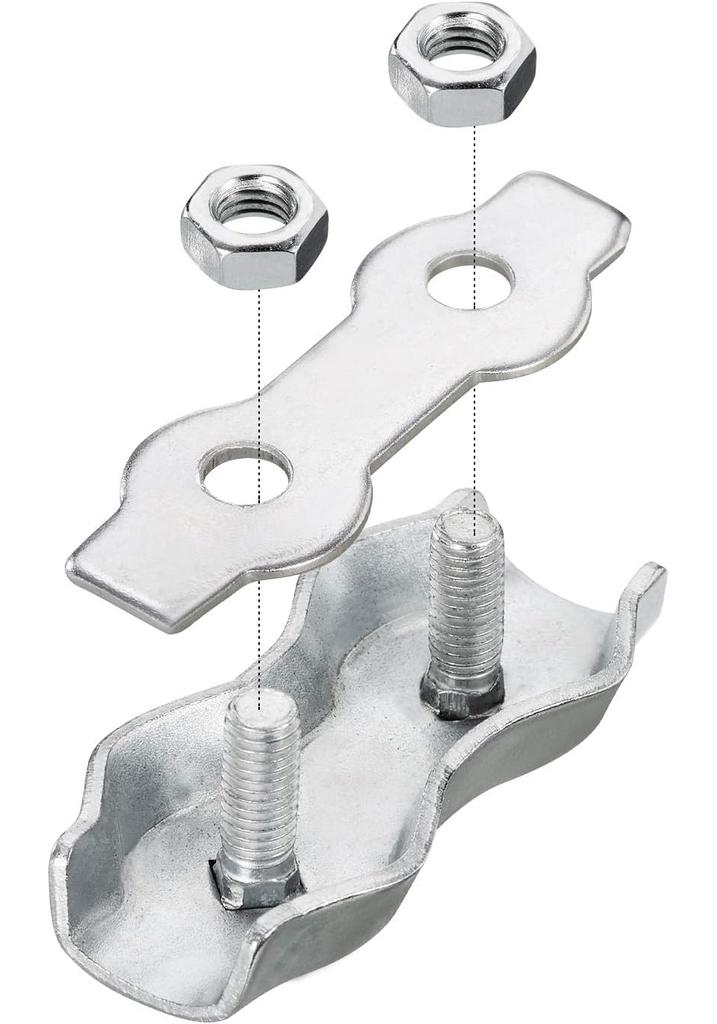 Connector Wires Splicer Galvanized Steel Connector for Electric Fences (12)