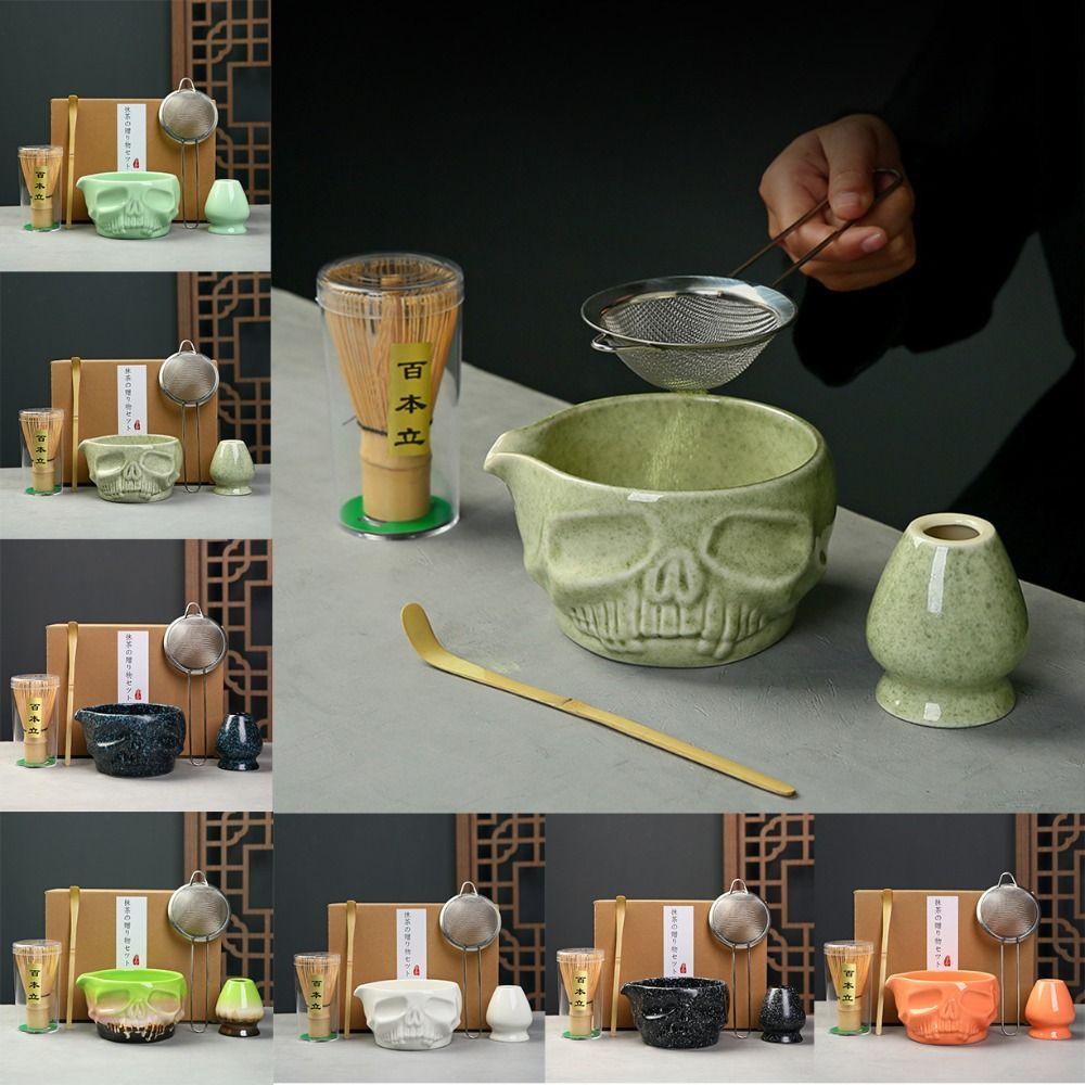 Ceramic Japanese Matcha Powder Whisk Smooth Green Tea Whisk Tea Set Accessories