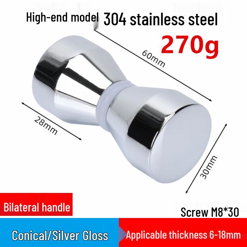 In-Stock Aluminum Alloy Single Hole Small Handle for Bathroom Glass and Sliding Doors