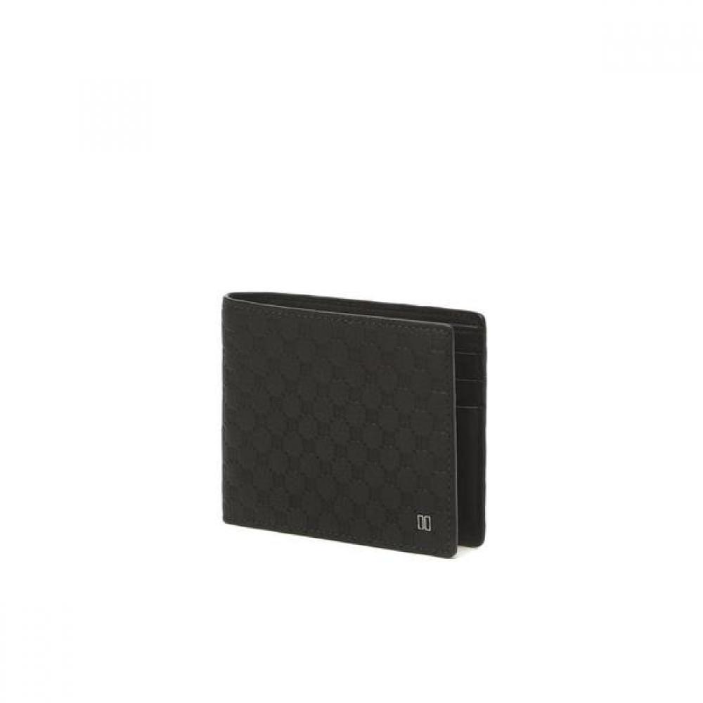 Daks Black Dd Logo Matte Leather Wallet Dbwa3e363
