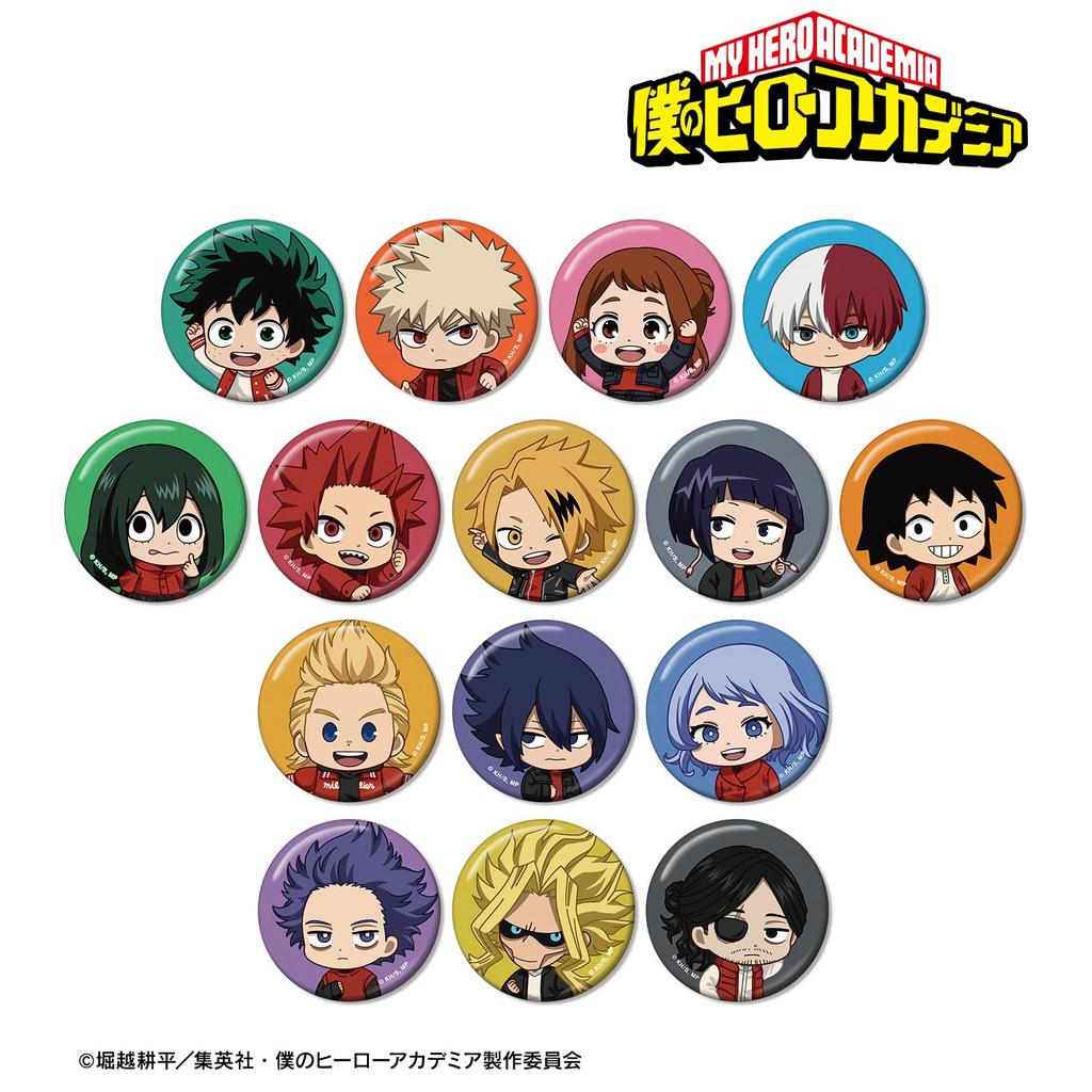 My Hero Academia" Trading Chibi Character Red Casual Clothes Ver. Metallic Can Badge Box of 15
