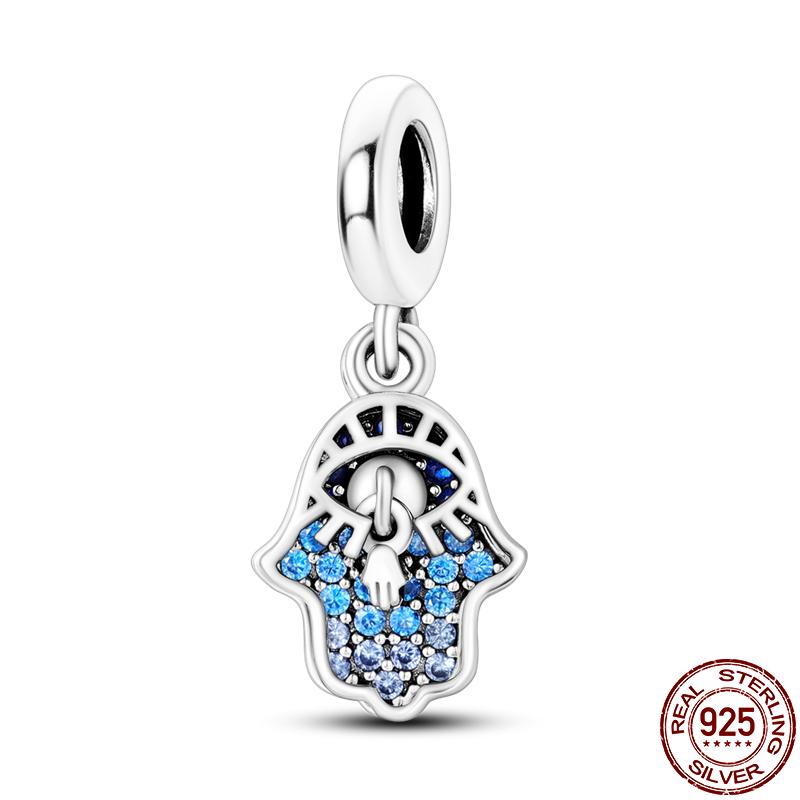 S925 Sterling Silver Luminous Colorful Fireflies Charms Fit  Bracelet Bead DIY Jewelry For Women Gift Hot Sale