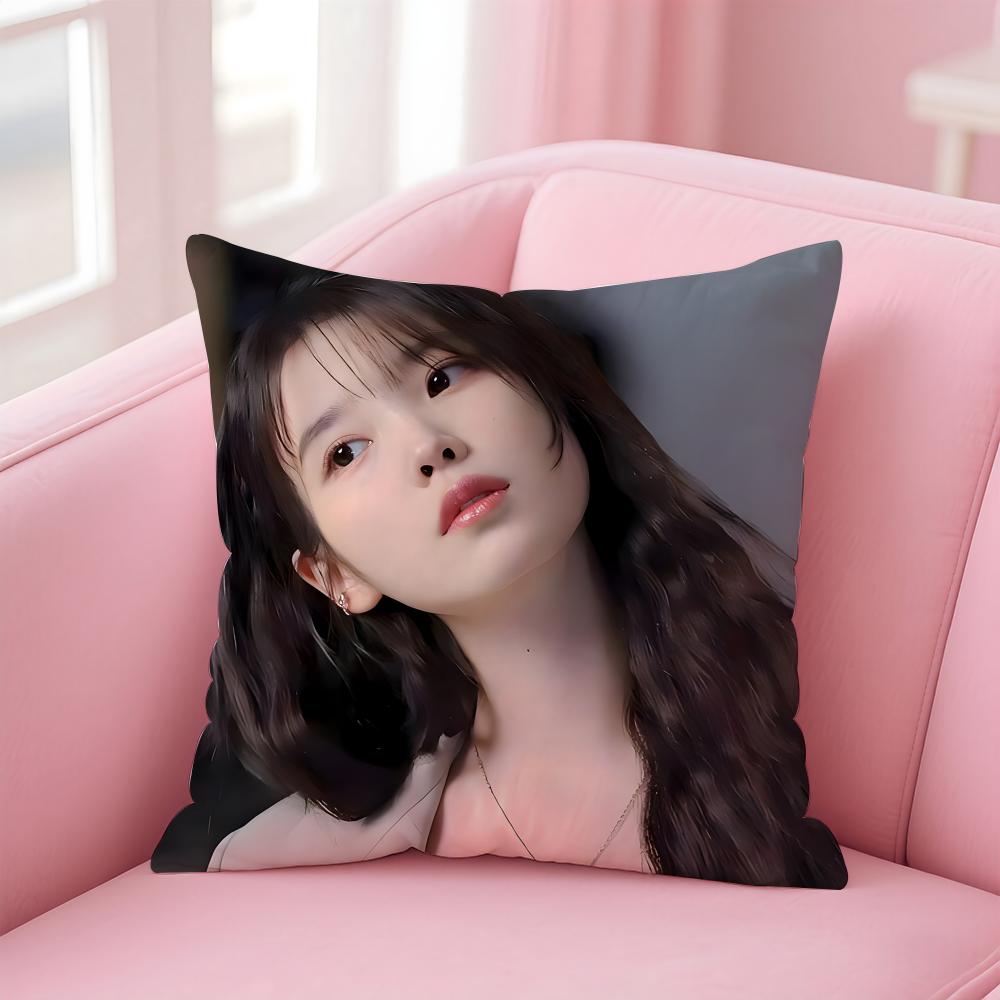 singer versatile IU LLee Jieun Cushion Cover Pillow Case Soft Skin Friendly Fabric Concealed Zipper