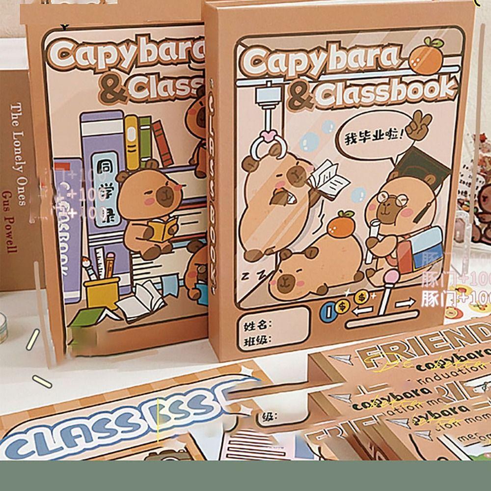 Thickened Paper Graduation Album Capybara Guest Book Creativity Alumni Book Students