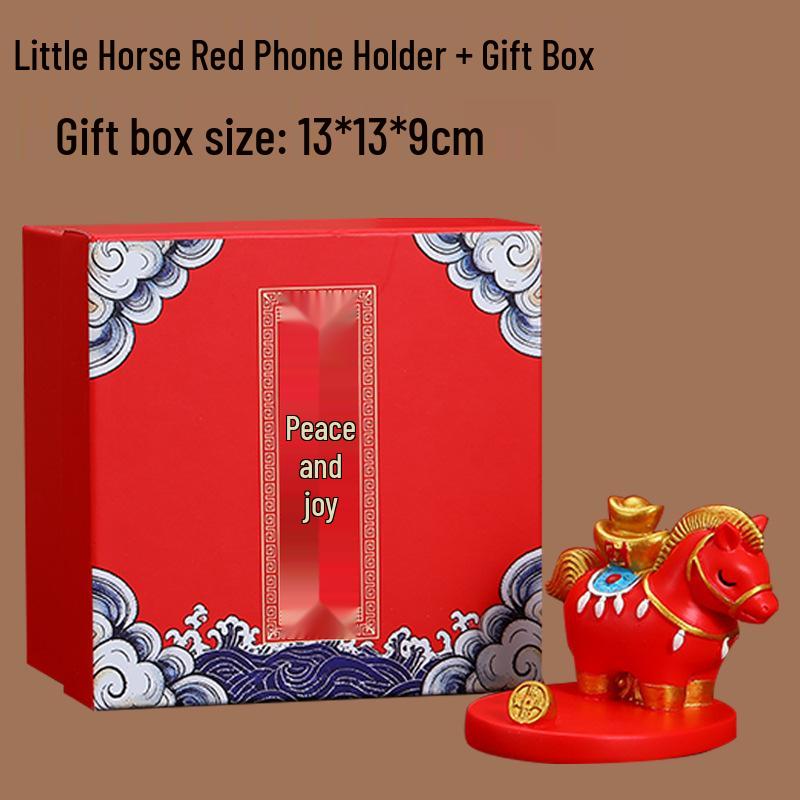 Year of the Horse Mascot Phone Stand - Creative Riches Desktop Ornament & Gift